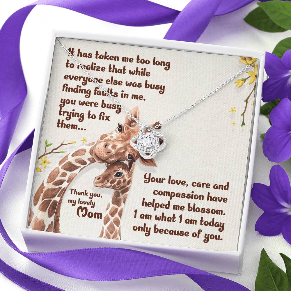 Lovely Mom Love Knot Necklace